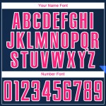 Custom Navy Pink-White Geometric Shapes Sublimation Soccer Uniform Jersey Custom Navy Pink-White Geometric Shapes Sublimation Soccer Uniform Jersey