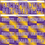 Custom Yellow Purple-White Lines Sublimation Soccer Uniform Jersey Custom Yellow Purple-White Lines Sublimation Soccer Uniform Jersey