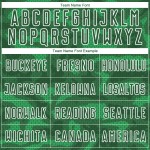 Custom Kelly Green White Geometric Shapes Sublimation Soccer Uniform Jersey Custom Kelly Green White Geometric Shapes Sublimation Soccer Uniform Jersey