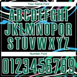 Custom Black Kelly Green-White Fluid Shapes Sublimation Soccer Uniform Jersey Custom Black Kelly Green-White Fluid Shapes Sublimation Soccer Uniform Jersey