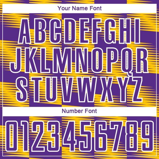 Custom Yellow Purple-White Lines Sublimation Soccer Uniform Jersey Custom Yellow Purple-White Lines Sublimation Soccer Uniform Jersey